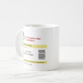Funny Gift Idea for Mama, Kaffee Lover - Rx Novelt Kaffeetasse (Vorderseite Links)