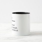 Funny Gift Individuelle Name für Damen und Herren  Tasse (Zentrum)