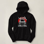 Funny Gift Lancer Evolution Red Moon Hoodie (Design vorne)