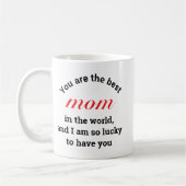 Funny Gift Modern Typografy Mothers Day Kaffeetasse (Links)