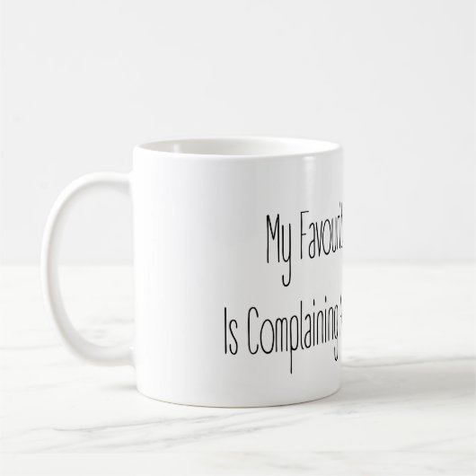 Funny Gift Quote My Favourite Winter Sport Mug Kaffeetasse (Links)