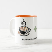 Funny gift Renewable Energy expert Zweifarbige Tasse (Vorderseite Links)
