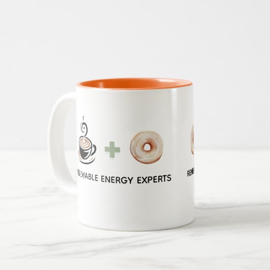 Funny gift Renewable Energy expert Zweifarbige Tasse (Vorderseite Links)