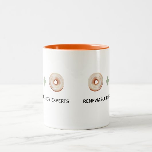 Funny gift Renewable Energy expert Zweifarbige Tasse (Mittel)