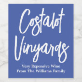 Funny Gift Wine Label Weinetikett (Einzelnes Label)