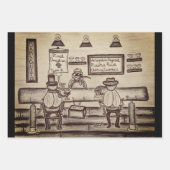 Funny Gift Wrapping Paper Geschenkpapier Set (Vorderseite)