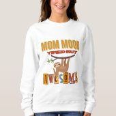 Funny Giftful Mama bag - Niedlich Sloth MomMood Sweatshirt (Vorderseite)