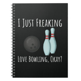 Funny Gifts For Bowling Lovers Bowler Sport Humor  Notizblock