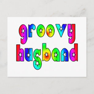 Funny Gifts for Cool Husbands : Groovy Husband Postkarte