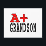 Funny Gifts for Grandsons : A  Grandson Postkarte<br><div class="desc">A Grandson ist eine moderne Sammlung von lustigen Geschenken und Geschenkideen, die für Sie entwickelt wurden, um Ihren Nr. 1 zu Weihnachten, Geburtstagsfeiern, Jahrestagen, Feiern und besonderen Anlässen zu geben. Jedes stilvolle, moderne Geschenk für A -Enten ist anpassbar: Fügen Sie Ihren eigenen Text, Ihre persönliche Nachricht, Grafik, Foto oder Foto...</div>