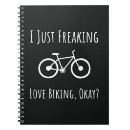 Funny Gifts For Mountain Bikers Biking Cycling Notizblock