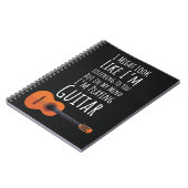 Funny Gifts For People Who Play Guitar Guitarist Notizblock (Linke Seite)