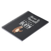 Funny Gifts For Sloth Lovers Humor Animals Joke Notizblock (Linke Seite)