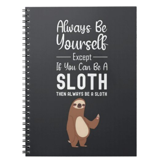 Funny Gifts For Sloth Lovers Humor Animals Joke Notizblock (Vorderseite)