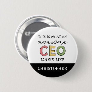 Funny Gifts für CEO Phantastischer CEO Boss Gesc Button