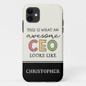 Funny Gifts für CEO | Phantastischer CEO Boss Gesc Case-Mate iPhone Hülle (Rückseite)
