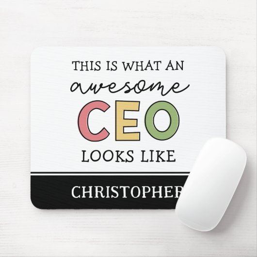 Funny Gifts für CEO | Phantastischer CEO Boss Gesc Mousepad (Mit Mouse)