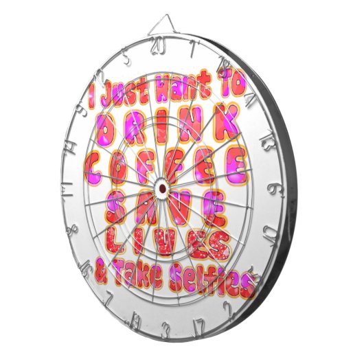 Funny Gifts für Kaffeeliebhaber Dartscheibe (Vorderseite rechts)