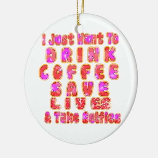 Funny Gifts für Kaffeeliebhaber Keramikornament (Links)