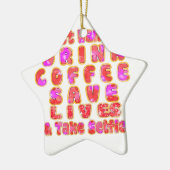 Funny Gifts für Kaffeeliebhaber Keramikornament (Links)