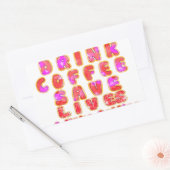 Funny Gifts für Kaffeeliebhaber Rechteckiger Aufkleber (Umschlag)