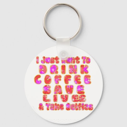 Funny Gifts für Kaffeeliebhaber Schlüsselanhänger (Vorderseite)
