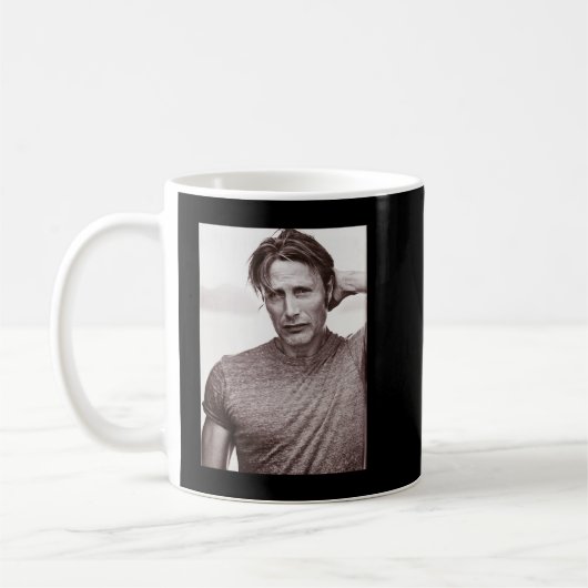 Funny Gifts Mikkelsen Danish Mads Schauspieler Ret Kaffeetasse (Links)