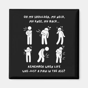 Funny Gifts Old People 50. 60. 70. Geburtstag Magnet