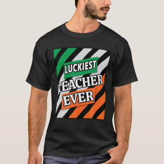 Funny Gifts St Patrick's Day Luckiest Lehrer jemal T-Shirt