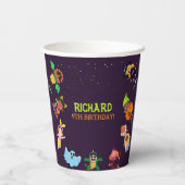 Funny Gigant Long Yellow Banana trägt Sommer Sung Pappbecher (Rückseite)