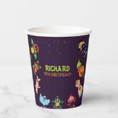 Funny Gigant Long Yellow Banana trägt Sommer Sung Pappbecher (Vorderseite)