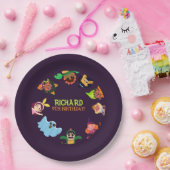 Funny Gigant Long Yellow Banana trägt Sommer Sung Pappteller (Party)