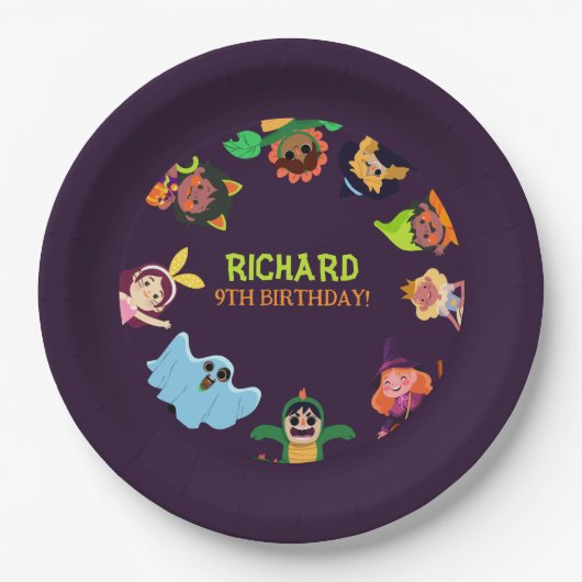 Funny Gigant Long Yellow Banana trägt Sommer Sung Pappteller (Vorderseite)