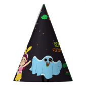 Funny Gigant Long Yellow Banana trägt Sommer Sung Partyhütchen (Links)