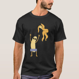 Funny Gigant Long Yellow Banana trägt Sommer Sung T-Shirt