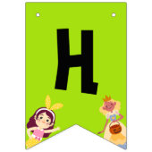 Funny Gigant Long Yellow Banana trägt Sommer Sung Wimpelkette (Zweite Fahne)