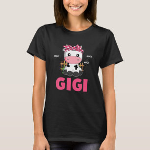 Funny Gigi Kuh Niedliche Kuh Bauer Geburtstag Matc T-Shirt