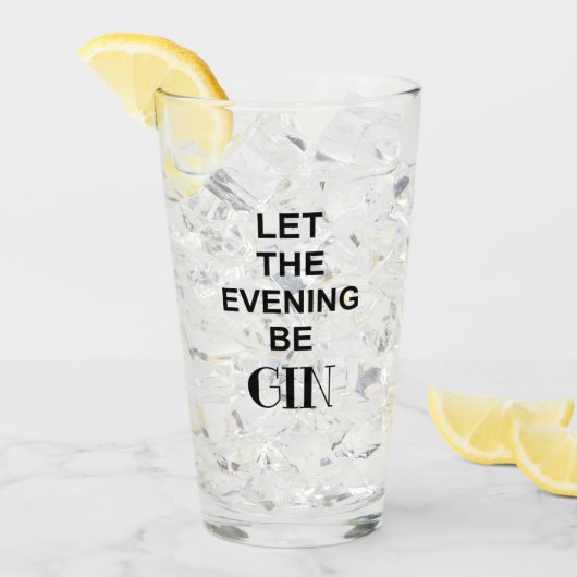 Funny Gin Glas (Vorderseite Ice)