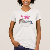 Funny GIN Liebe T-Shirt - Lass der Lockdown BeGIN (Vorderseite)