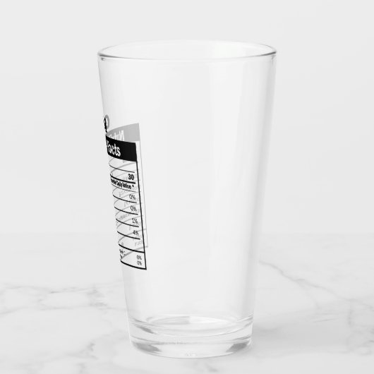 Funny Gin Nutrition Facts Glass Glas (Links)