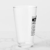 Funny Gin Nutrition Facts Glass Glas (Rechts)