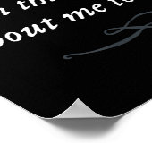 Funny Gin Quote Party Sprichwort Simple Graphy Tre Poster (Ecke)