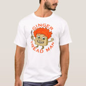 Funny Ginger Broad Man Christmas Puff T-Shirt (Vorderseite)
