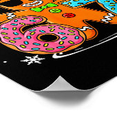 Funny Gingerbread 67 Six Seven Ice Cream Drip Chri Poster (Ecke)