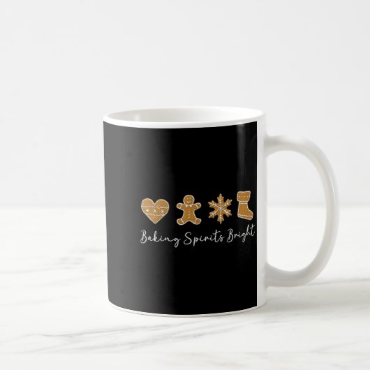 Funny Gingerbread Christmas Baking Srits Bright Co Kaffeetasse (Rechts)