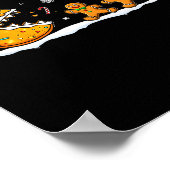 Funny Gingerbread Christmas Cookie Baking Boys Gir Poster (Ecke)