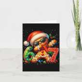 Funny Gingerbread Dabbing Six Seven 67 Meme Christ Karte (Vorderseite)