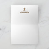 Funny Gingerbread Feiertagskarte (Innenseite)