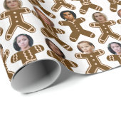 Funny Gingerbread Freunde und Familienurlaub Geschenkpapier (Rolleneckpunkt)
