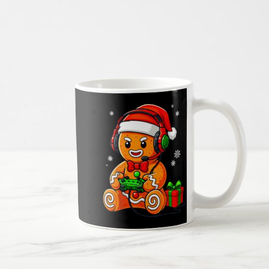 Funny Gingerbread Gaming Pjs Pajamas Christmas Xma Kaffeetasse (Rechts)
